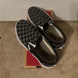 Grey Checker Board vans